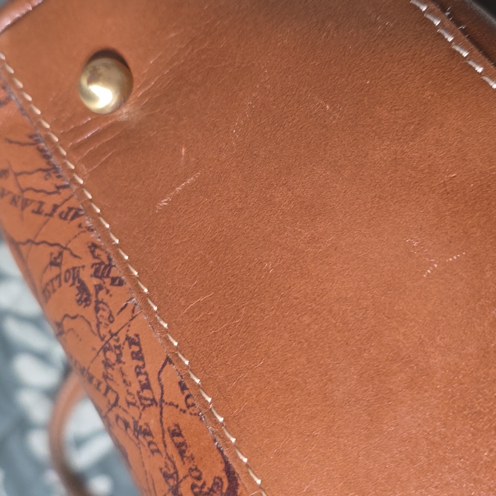Patricia Nash Elegant Brown Leather Tote Bag - Picture 9 of 9
